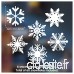 60 Individual Snowflake Window Cling Stickers - Seasonal Christmas Window Decorations by Stickers4 by Stickers4 - B00FVXI3SW